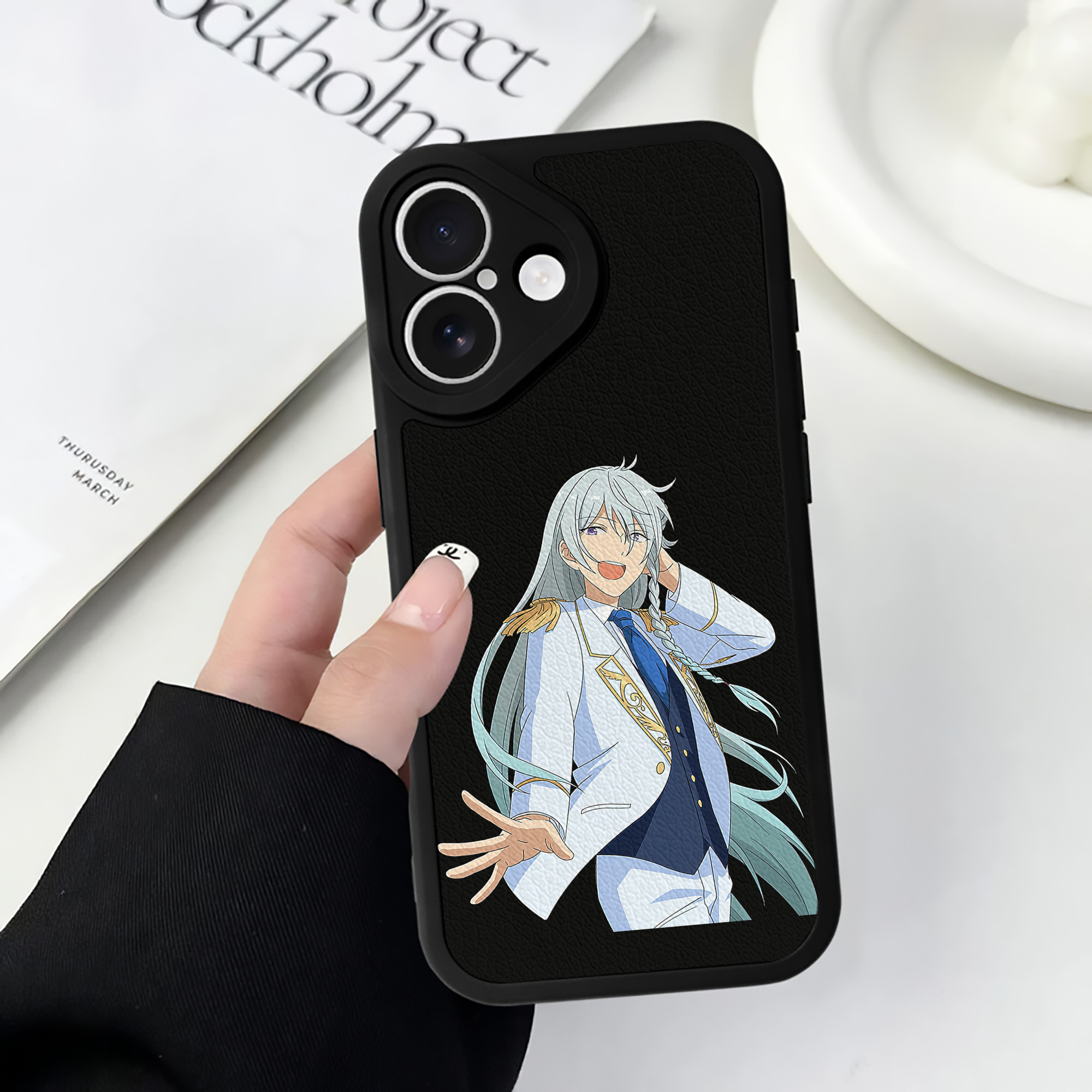 （画像用） あんさんぶるスターズ! Ensemble Stars 【iPhone 16シリーズ対応】シリコンスマホケース（レザー調） 材質：シリコン